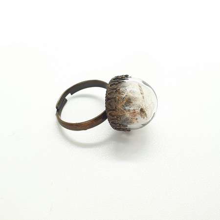 Ring bronze with dandelion3
